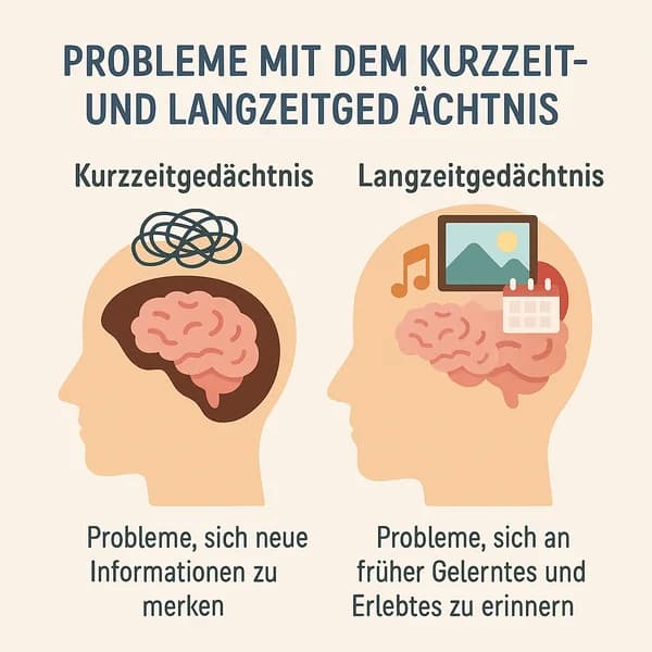 Kurz- und Langzeitgedächtnisprobleme: Verständnis, Diagnose und Behandlung