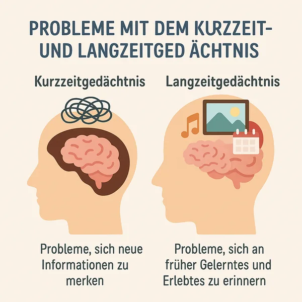 Kurz- und Langzeitgedächtnisprobleme: Verständnis, Diagnose und Behandlung