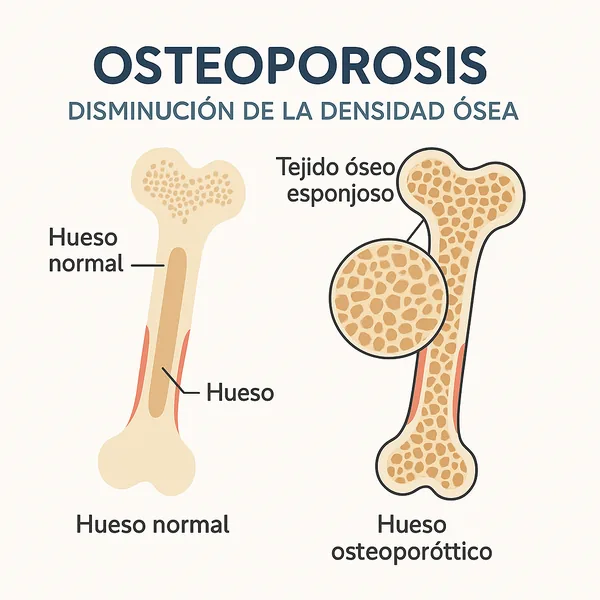 Osteoporosis: Disminución de la densidad ósea
